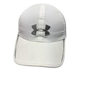 Under Armour Hat Cap Strap Back White Gray Lightweight Athletic Golf OSFA Mens
